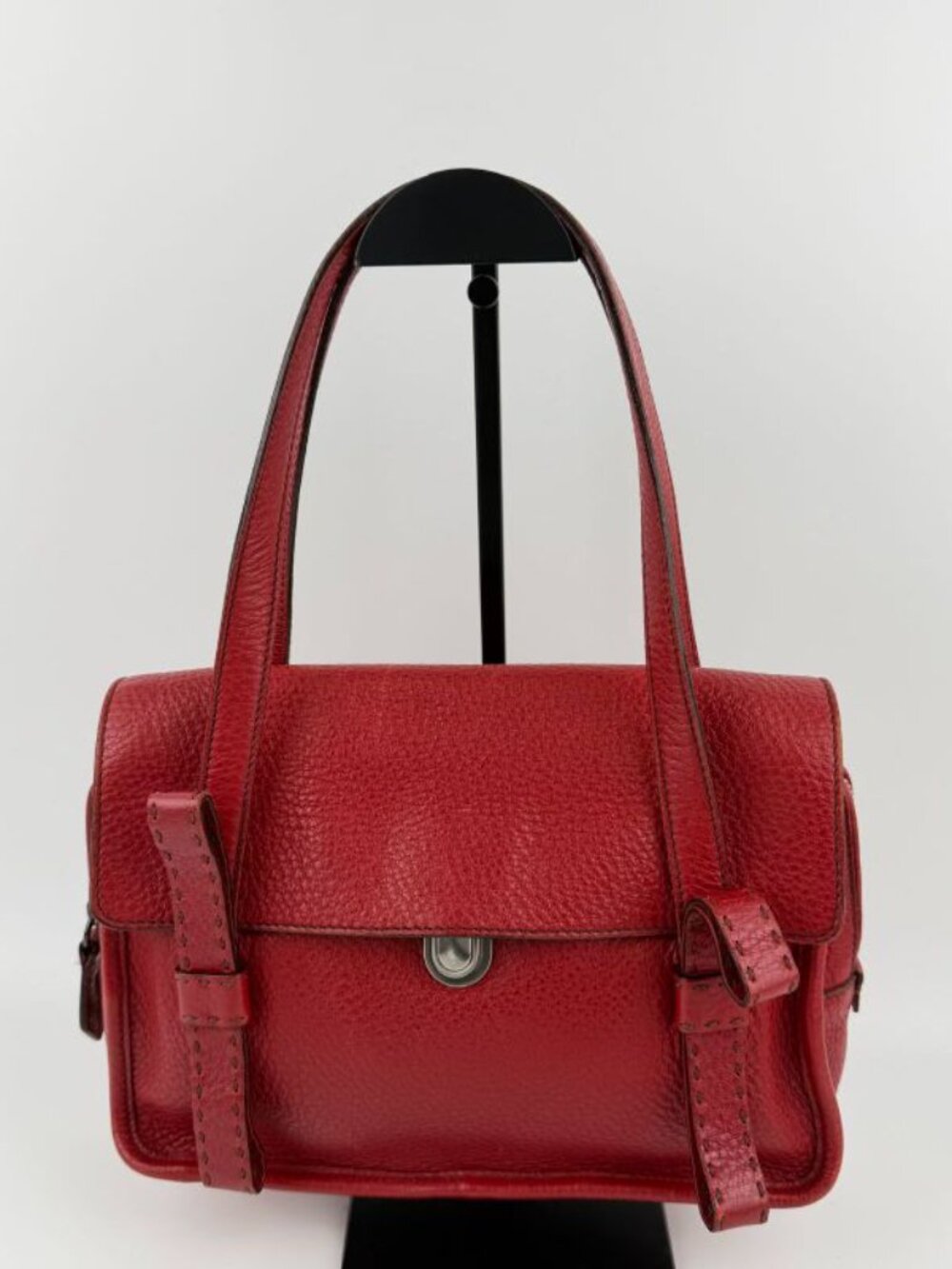 Prada Tote Red Leather Vintage - Picture 3 of 16